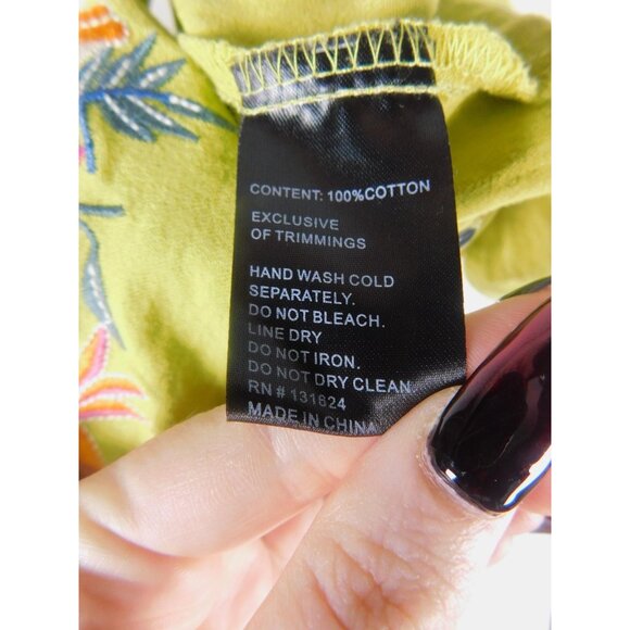 Calessa Large Embroidered Boho Peasant Tunic Boho Witch - Picture 11 of 11